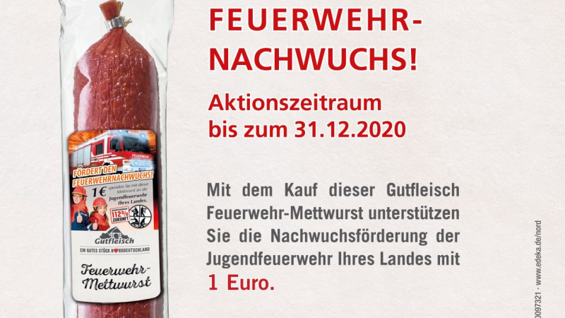 Start EDEKA Feuerwehr-Mettwurst 2020