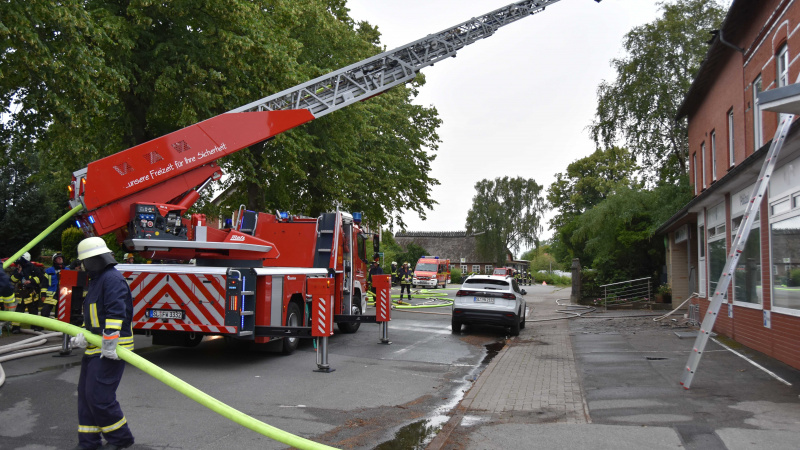 Dachstuhlbrand in Steinbergkirche