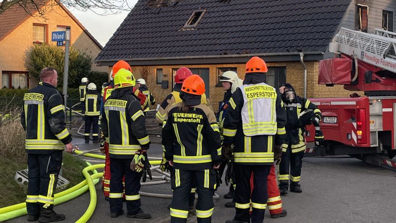 Einfamilienhaus in Silberstedt durch Feuer zerstört