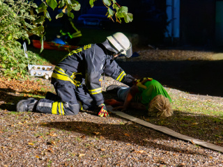 Teilamtsübung in Weseby - Realitätsnahes Einsatzszenario fordert Einsatzkräfte