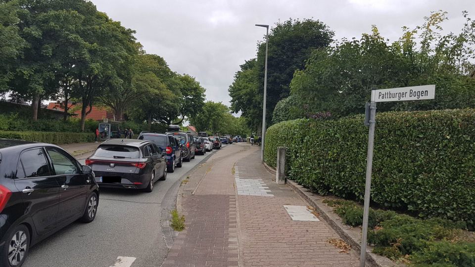 Verkehrschaos in Harrislee